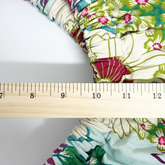 Whimsical Floral Hobo Bag Rope Straps Lightweight Everyday Purse Tropcal Satchel - Picture 9 of 9